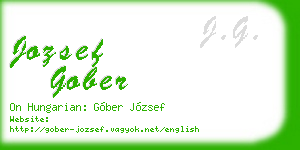 jozsef gober business card